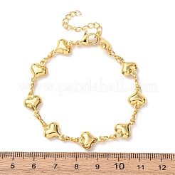 Brass Link Chain Bracelets for Women&nbsp;BJEW-C140-05G