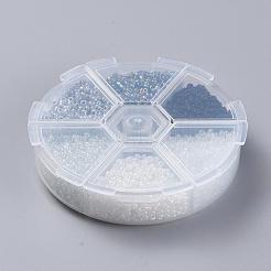 6 Colors 12/0 Glass Seed Beads&nbsp;SEED-X0052-03A-2mm