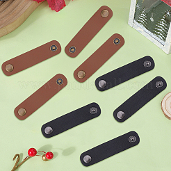 8Pcs 2 Colors PU Leather with Brass Scarf Buckle&nbsp;AJEW-CL0005-47