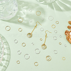 64Pcs 8 Style Brass Linking Rings&nbsp;KK-BC0009-44