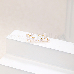 Elegant Cross Brass Stud Earrings&nbsp;XC2050