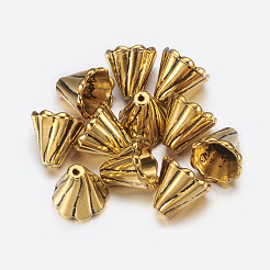 Tibetan Style Bead Caps&nbsp;LS-TIBEB-EA10181Y-AG-FF