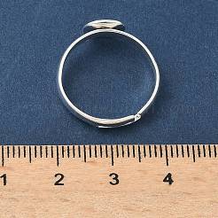 Adjustable Brass Pad Ring Settings&nbsp;KK-K414-10C-S