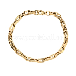 5MM 304 Stainless Steel Oval Link Chain Bracelets&nbsp;SA-CBA2696-08G