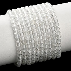 Natural White Topaz Beads Strands&nbsp;X-G-P627-3mm-02