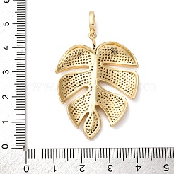 Brass Micro Pave Cubic Zirconia Pendants&nbsp;KK-U076-07G