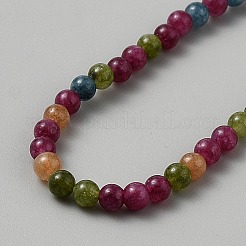 Nautral Tourmaline Round Beads Wrap Bracelets&nbsp;BJEW-WH0011-111