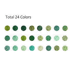 288G 24 Colors Glass Seed Beads&nbsp;SEED-JQ0005-01D-2mm
