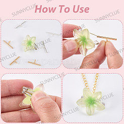 18Pcs 2 Colors Brass Tube Bails&nbsp;DIY-SC0030-75C