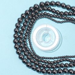 4 Strands 4 Style Non-Magnetic Synthetic Hematite Beads Strands&nbsp;G-FS0002-29