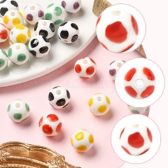 20Pcs 5 Colors Handmade Porcelain Beads&nbsp;PORC-FS0001-19