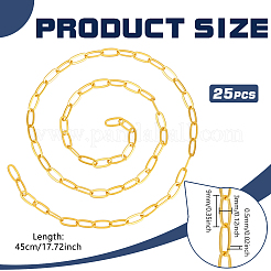 11.25M Brass Paperclip Chains&nbsp;CHC-BC0001-27G