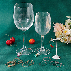 60Pcs 2 Colors Long-Lasting Plated Brass Hoop Earrings Findings&nbsp;KK-AN0001-01