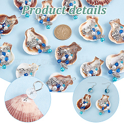 20Pcs 10 Styles Shell Big Pendants&nbsp;PALLOY-PH01671