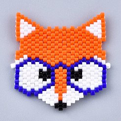 Handmade Seed Beads Links Connectors&nbsp;SEED-I012-42