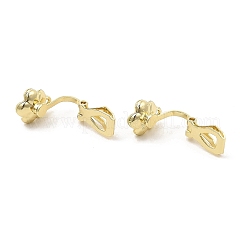 Alloy Clip-on Earring Findings&nbsp;FIND-L015-013G