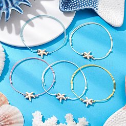 Waxed Polyester Braided Bead Bracelets&nbsp;BJEW-JB11105