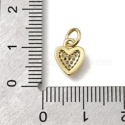 Brass Micro Pave Cubic Zirconia Pendants&nbsp;KK-C090-42G-02