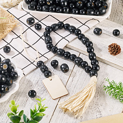 200Pcs 2 Style Dyed Natural Maple Wood Beads&nbsp;WOOD-TA0002-80