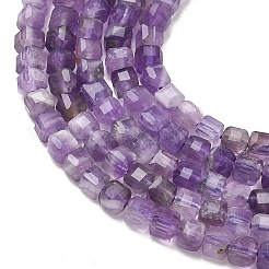 Natural Amethyst Beads Strands&nbsp;G-Z160-B01-3x3mm-01
