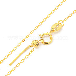 925 Sterling Silver Cable Chain Necklaces&nbsp;X-NJEW-C052-15G