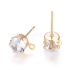 Brass Stud Earring Findings&nbsp;LS-KK-L199-B01-G