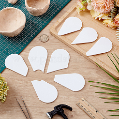 8Pcs 8 Styles Acrylic Clay Wedging Board&nbsp;DIY-FG0008-21