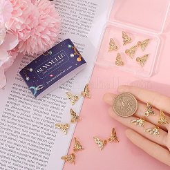 10 Sets Brass Micro Pave Clear Cubic Zirconia Pendants&nbsp;KK-SC0004-15
