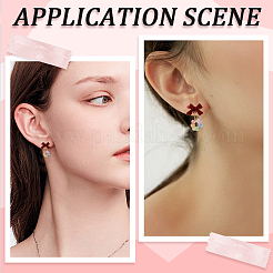 42Pcs 7 Colors Alloy Stud Earring Findings&nbsp;FIND-BBC0005-25