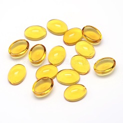 K9 Glass Cabochons Oval Flat Back Cabochons&nbsp;GGLA-L002B-03