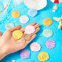 DIY Resin Shell Shape Earring Kits&nbsp;DIY-TA0011-06
