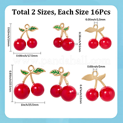 32Pcs 2 Style Alloy Pendants&nbsp;FIND-SC0016-35