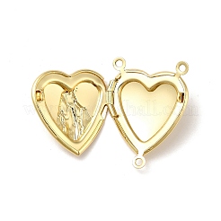 Rack Plating Brass Locket Connector Charms&nbsp;LS-KK-K269-07G-RS