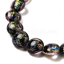 Handmade Dichroic Foil Glass Beads Strands&nbsp;DICH-U001-11F