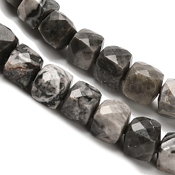 Natural Map Stone/Picasso Stone/Picasso Jasper Beads Strands&nbsp;G-H078-C07-01