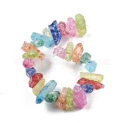 Natural Dyed Quartz Pointed Stick Beads Strands&nbsp;G-G791-15-01