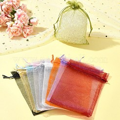 Organza Bags Jewellery Storage Pouches Wedding Favour Party Mesh Drawstring Gift&nbsp;OP-FS0001-04C