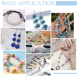 DIY Round Polymer Clay Rhinestone Beads Bracelet Making Kits&nbsp;DIY-PH0029-36