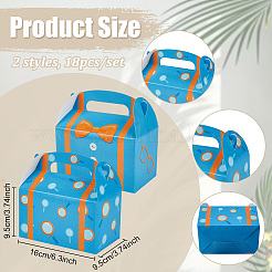 18Pcs 2 Styles Printed Portable Paper Candy Gift Tote Boxes&nbsp;CON-PH0003-72