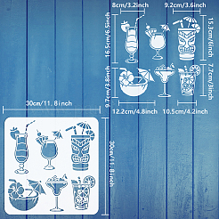 PET Hollow Out Drawing Painting Stencils&nbsp;DIY-WH0391-0146