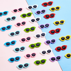 96Pcs 8 Colors Opaque Resin Cabochons&nbsp;RESI-GL0001-04