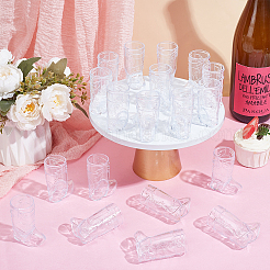 Cowboy Boots Shape Plastic Wine Glasses for Doll Miniatures&nbsp;FIND-WH0149-09