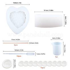 Heart Jewelry Tray Silicone Molds&nbsp;DIY-SC0010-30
