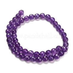 Natural Amethyst Beads Strands&nbsp;G-H329-D01-8mm-A