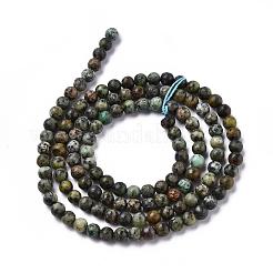 Natural African Turquoise(Jasper) Beads Strands&nbsp;G-N0188-02-3mm