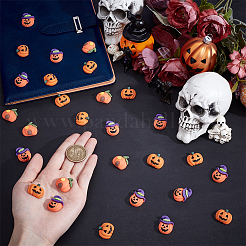 55Pcs 3 Styles Pumpkin Resin Cabochons&nbsp;RESI-OC0001-71