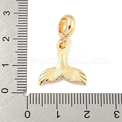 Rack Plating Alloy Enamel Fishtail European Dangle Charms&nbsp;FIND-B034-49G-03