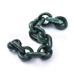 Transparent Acrylic Handmade Cable Chain&nbsp;AJEW-JB00546-05