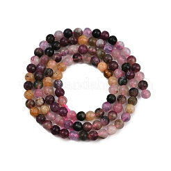 Natural Multicolor Tourmaline Beads Strands&nbsp;G-G281-A01-4mm