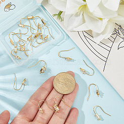 24Pcs 6 Styles Brass Micro Pave Clear Cubic Zirconia Earring Hooks&nbsp;EJEW-BBC0002-16